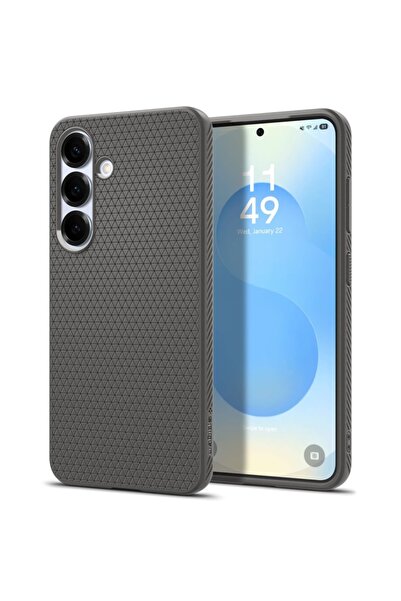 Spigen Husă flexibilă pentru Samsung Galaxy S25, Liquid Air, Gri
