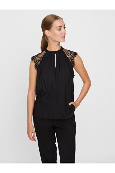 Vero Moda Μπλουζάκι χωρίς μανίκια, διακοσμημένο με δαντέλα