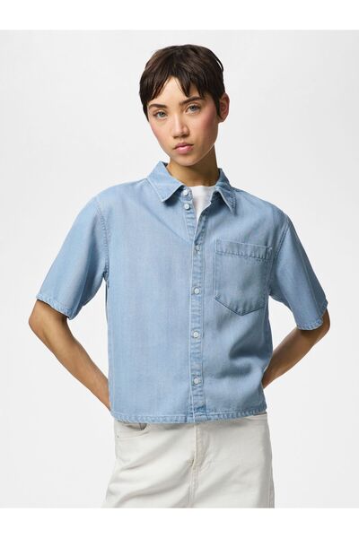 PIECES Džínová košile PCSMIDI