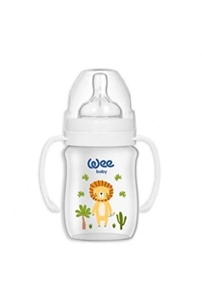 Wee Baby Biberon PP 150 ml cu manere Safari tetina silicon Anti-Colic nr.1 co...