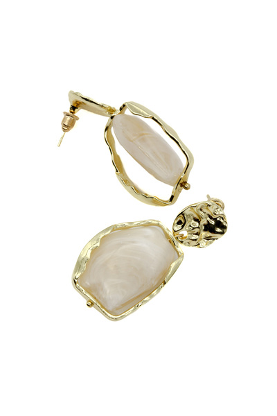 Nearsis أقراط بنمط الرخام ذات مظهر الحجر الطبيعي