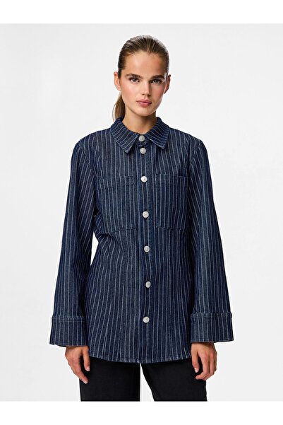 PIECES Τζιν πουκάμισο PCROSE