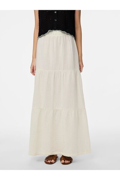 PIECES Maxirock PCSIKKA HW BAUMWOLL