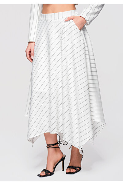 OMBRE Γυναικείο Φούστα Μίντι Ψηλόμεση OW-GL-E0004