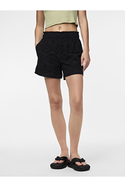 PIECES Šortky PCVILDE s anglickou výšivkou