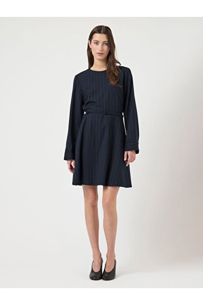 YAS Rochie midi cu dungi decorative "