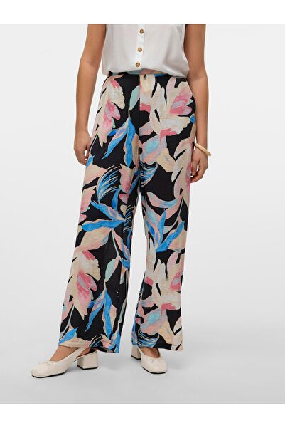 Vero Moda Pantaloni cu croială largă la picior VMJOSIE Pantaloni cu talie înaltă