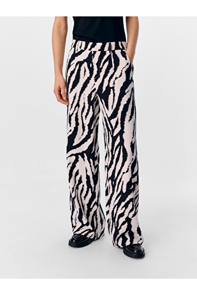 Object Pantaloni largi cu imprimeu leopard