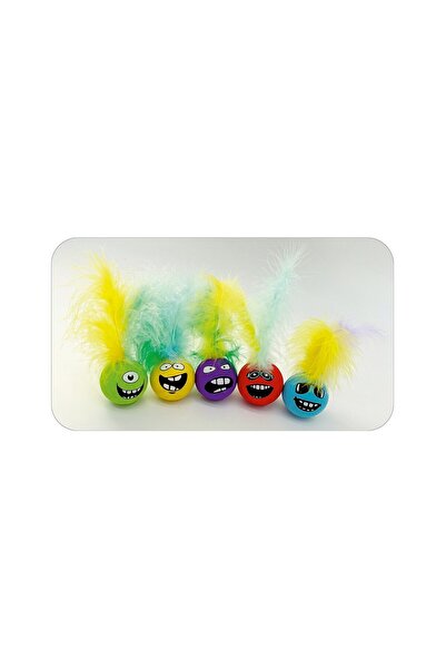 BIOTUR PET JUCARIE PENTRU PISICI MINGE SPONGE CU FULG 5CM