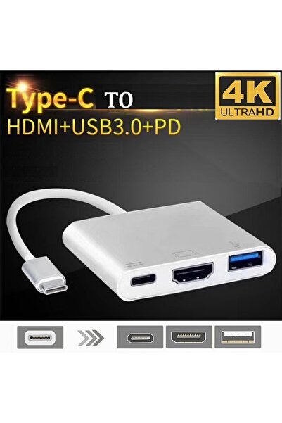 Bowie Type-c Hdmi Görüntü Aktarıcı , 4k Hdr Destekli Hdmı Çıkışı, İphone İpad...