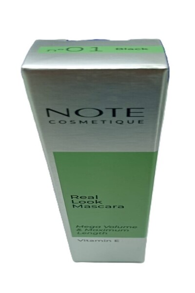 Note Cosmetics NOTE REAL LOOK MASCARA 01 BLACK MEGA VOLUME MAX LENGTH