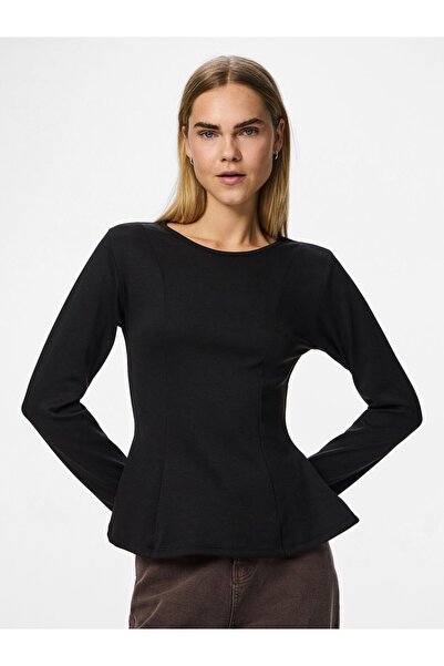 PIECES Top s dlouhými rukávy PCLUCCI PEPLUM