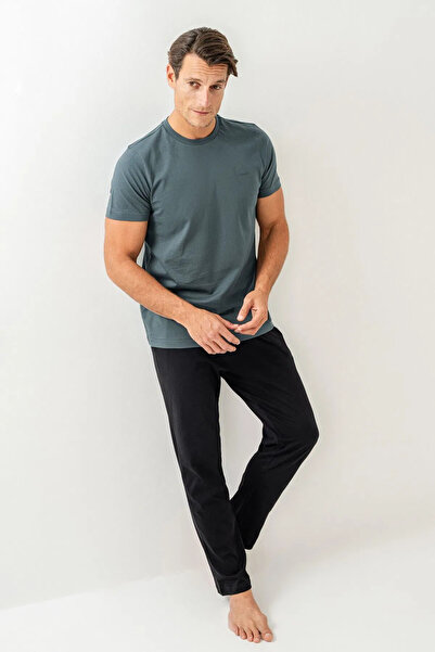 Derya Kurşun Ανδρικό σετ πιτζάμες με κοντό μανίκι και λαιμόκοψη 3696