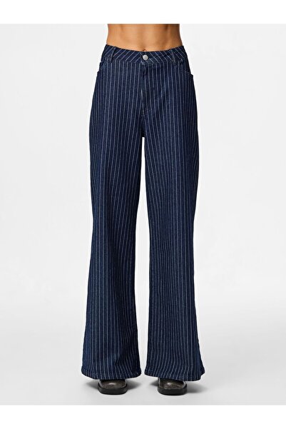 PIECES Τζιν με φαρδιά γραμμή PCROSE MW