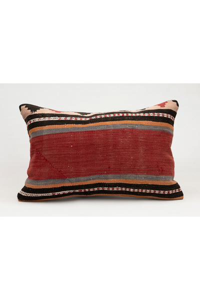Kilim Whole Sale غطاء وسادة عتيق مصنوع يدويًا من السجاد القديم، 40×60 سم، صوف