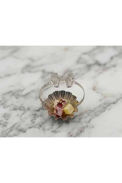 Mahmut dekorasyon Gümüş rengi kaplama lokumluk