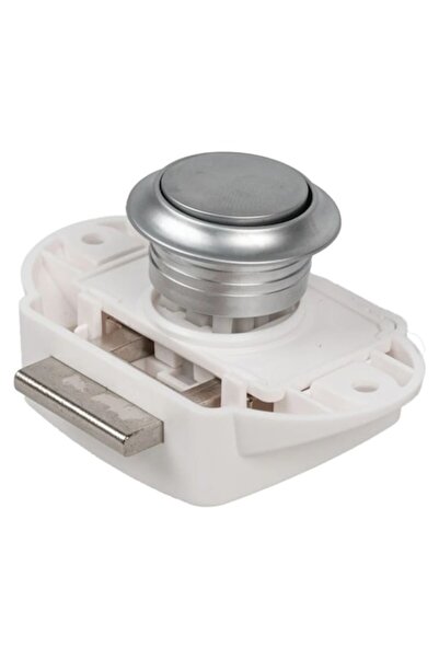 NO BRAND Încuietoare cu apăsare pentru dulap mare, cu buton și opritor inclus...