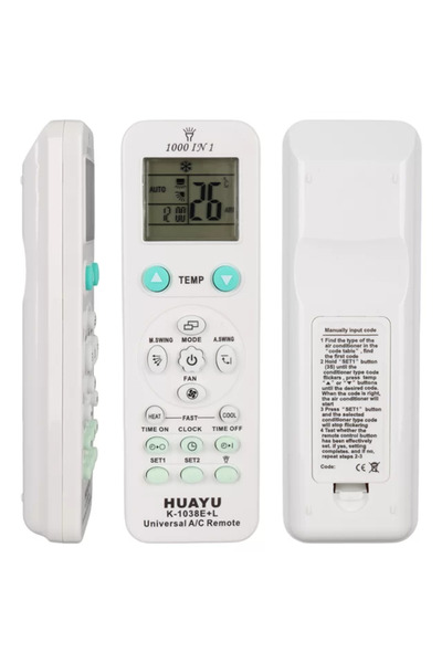 Huayu K-1038E+L 1000In1 Universal Ac Akıllı Klima Kumandası