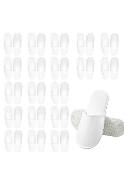 YESMAX 20 Pairs Spa Slippers, Non Slip Closed Toe Slipper, Thickened Disposab...