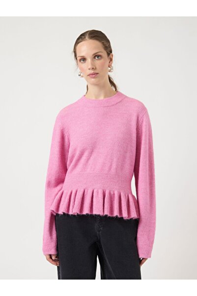 YAS Strickpullover YASEMILY PEPLUM