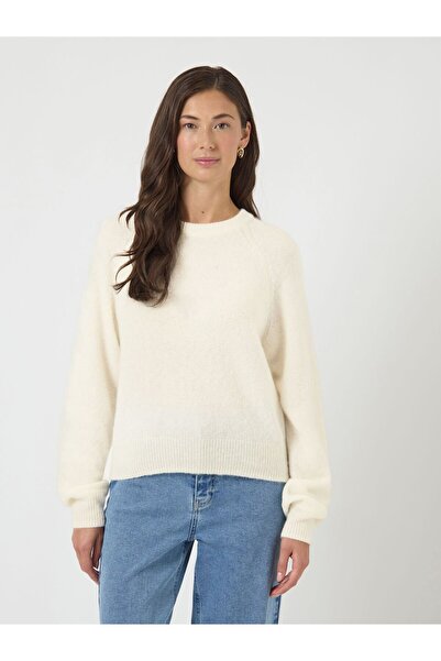 YAS Strickpullover YASJOHI WOLLMIX