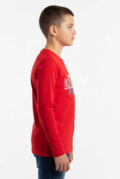 Toontoy Tricou cu mânecă lungă și imprimeu pentru băieți 22860