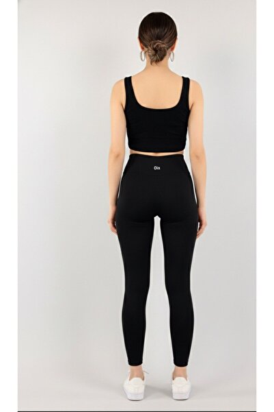 0la 1-Diver Back Belt Printed Firming High Waist Lycra Daily Diver Tights wit...