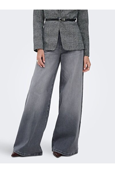 ONLY Jeans mit weitem Bein ONLFRANCESCA Mittlere Taille Weiter Beinschnitt Jeans