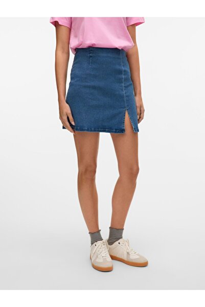 Vero Moda Jeansrock VMNELLY Fustă scurtă cu talie înaltă