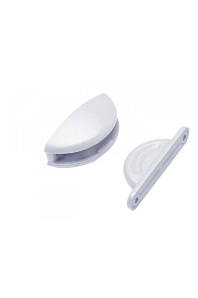 OEM Semi-round door lock for caravans and motorhomes, WHITE