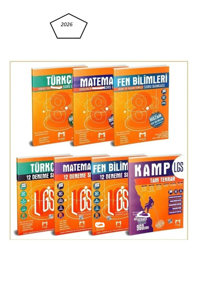 Acil Yayınları 9.10.11 Mozaik 8. Sınıf Lgs Kamp Tam Tekrar 7'li Kampanyalı Se...