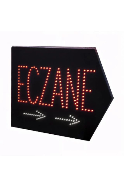 Epilons Pm-28338 Eczane Smd Led Tabelası Sağ Ok Yönlü Kırmızı-Beyaz Suya Daya...