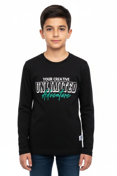 Toontoy Tricou cu mânecă lungă și imprimeu pentru băieți 22860