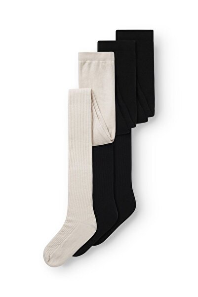 TWO SOON Strumpfhose 3er-Pack gerippte