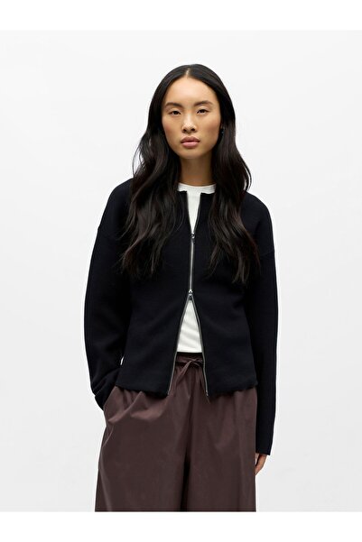 Object Cardigan cu fermoar