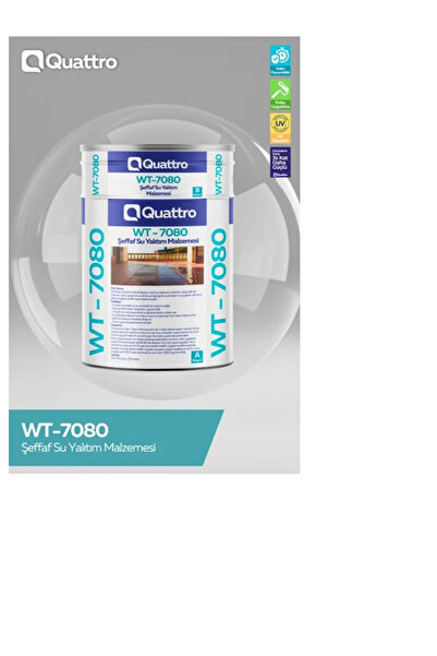 Yeykim Quattro Quattro WT-7080 Şeffaf Su Yalıtım Malzemesi 0,8kg