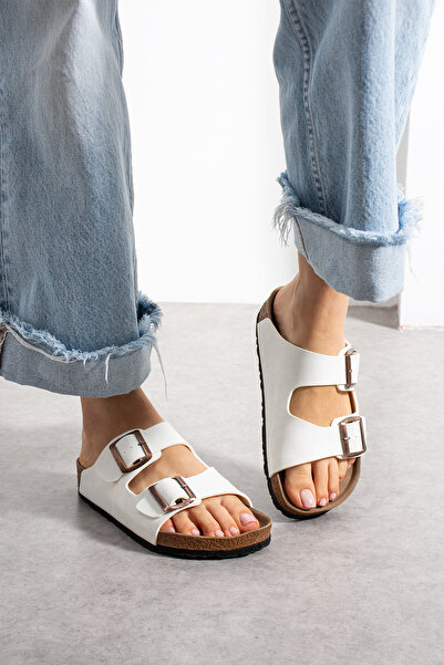 StWenn Double Buckle Orthopedic Sole Slippers Unisex Daily Comfortable Non-Sl...