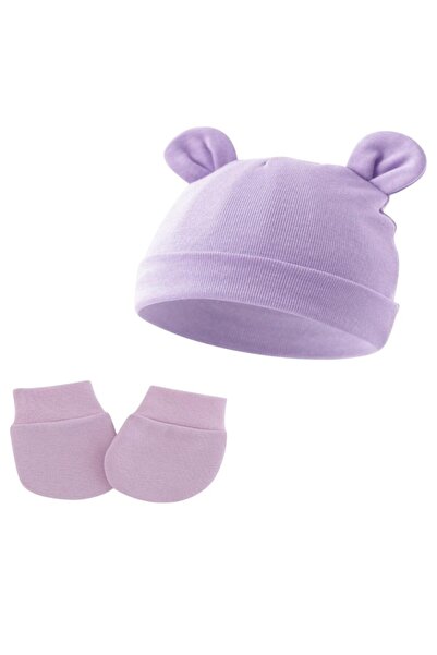 Bambimici - Little Bean Baby Hat and Mittens - Multicolor - 0m to 6M