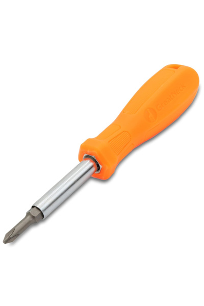Great Neck 6-In-1 Chrome Vanadium Steel Shock Resistant Handle Screwdriver wi...