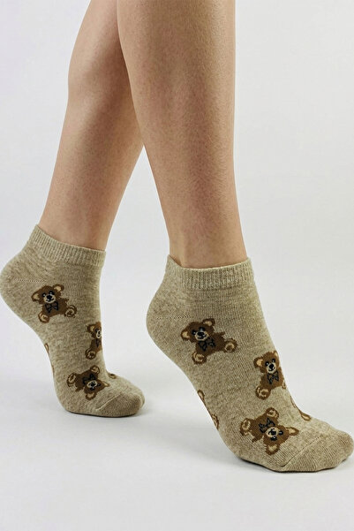 KARDEŞLER ÇORAP Women's Cotton Booties Socks Colorful 3-Piece Pack