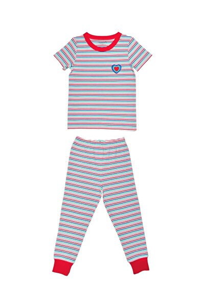 OrganicKid Party Kız Çocuk Kısa Kol Pijama Takımı