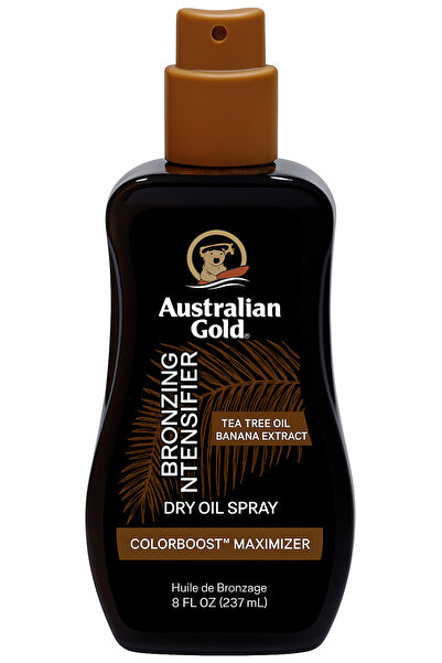 Australian Gold جل بخاخ مسرع للتسمير الداكن 237 مل مع برونزر لإشراقة تسمير عميقة