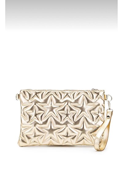 bag Kadın Parlak Yıldız Star Model Clunch Çanta