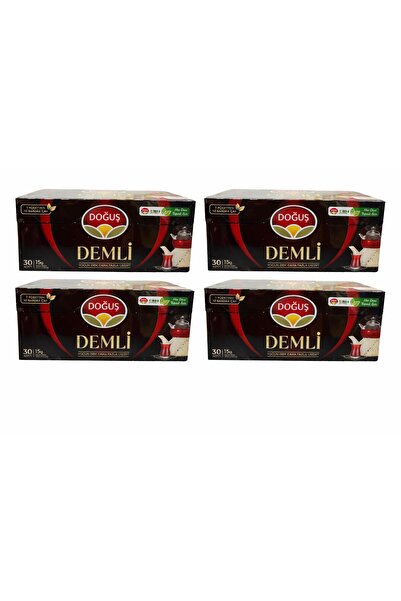 Doğuş أكياس شاي ديملي (30 جرام × 15 قطعة) 450 جرام × 4 قطع