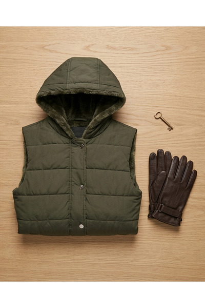 Beymen Collection معطف Bymen نصف الأكمام ذو الوجهين، مقاس M، الجانب الآخر من ...