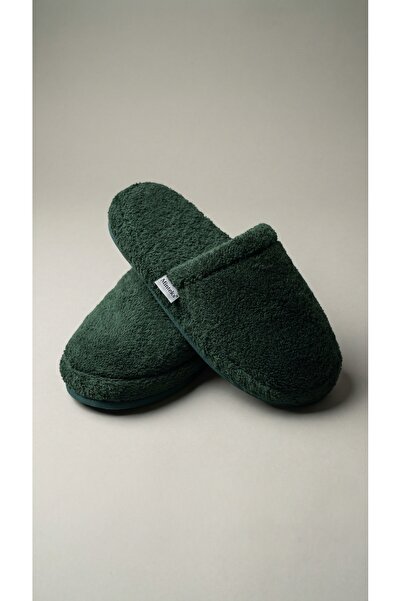 Minteks Плътни хавлиени чехли от 100% памук с дебела подметка