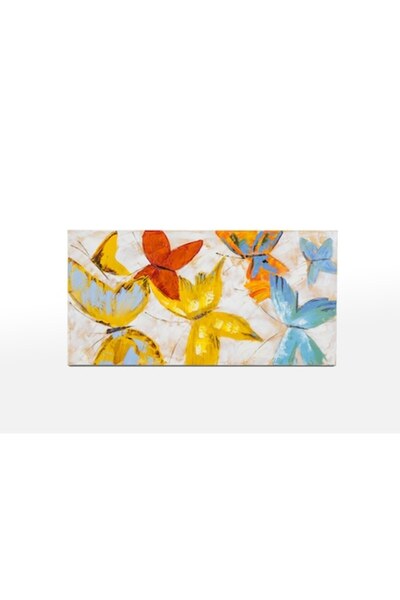 Mendola Interior Pânză pictată manual cu fluturi, Mendola Interior, 60 x 120 cm