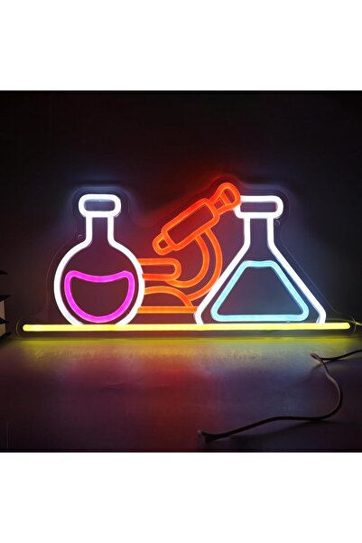 Slasa Laboratory Neon Sign 30x40 cm Multicolor LED with 6mm Acrylic Base Decor