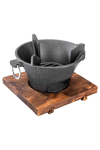DPT Cast Iron Charcoal Stove, Charcoal Burner, Black, Size 16*9.5*8.8cm