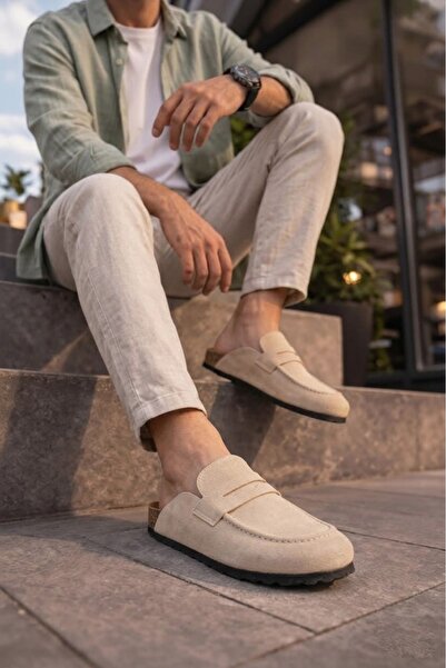 Zerenyus Zrj0456 Laceless Genuine Suede Leather Men's Casual Cork Sole Loafer...